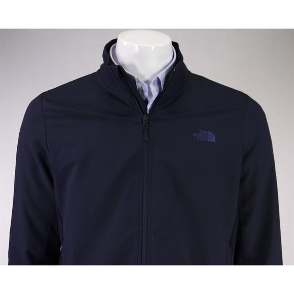 The North Face Mens Navy Blue Fleece Lined Soft Shell Jacket Medium - Picture 3 of 10